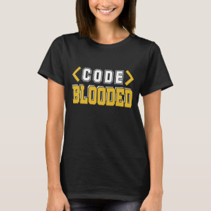 Codeblockierte Computerprogrammierung T-Shirt