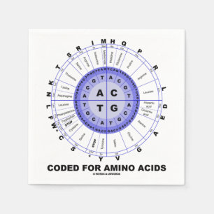 Coded For Amino Acids (Genetic Code DNA) Serviette