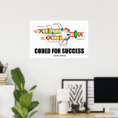 Coded for Success DNA Replication Spaß Poster (Heimbüro)