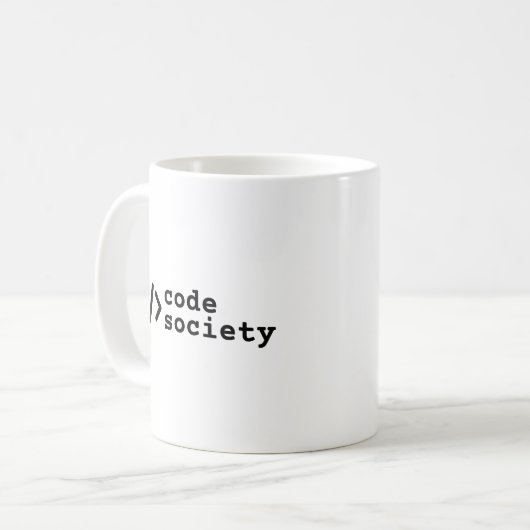 Codegesellschaft Kaffeetasse (Vorderseite Links)