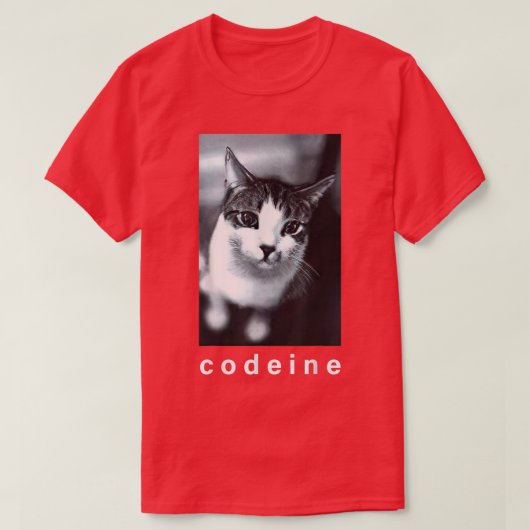 Codein Cat Funny T-Shirt (Design vorne)