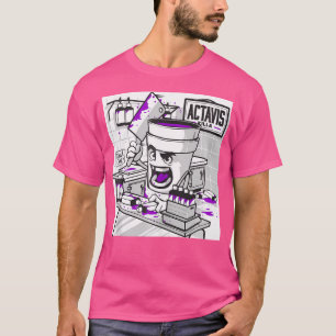 Codein Double Cup Lean Lila Drank Sizzurp Rap H T-Shirt