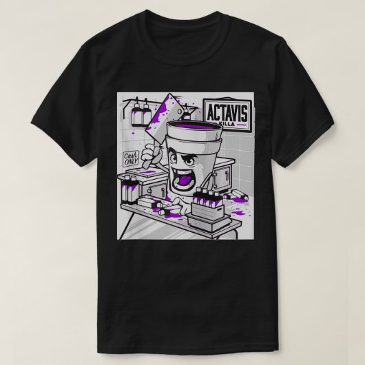 Codeine Lean Double Cup Styrofoam Purple Drank Cou T-Shirt (Design vorne)