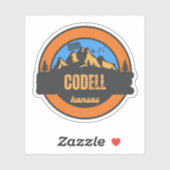 Codell, Kansas Aufkleber (Blatt)