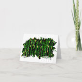 Codematrix Dankeskarte (Vorderseite)