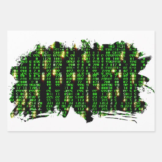 Codematrix Geschenkpapier Set (Vorderseite)