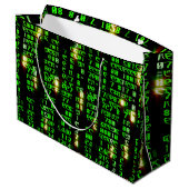 Codematrix Große Geschenktüte (Rückseite Schrägansicht)