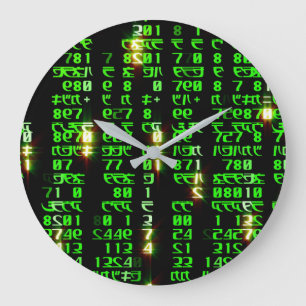 Codematrix Große Wanduhr