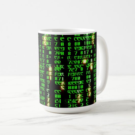 Codematrix Kaffeetasse (VorderseiteRechts)