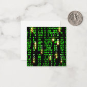 Codematrix Mitteilungskarte (Vorderseite/Rückseite Beispiel)