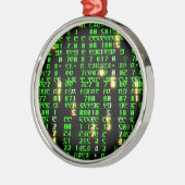 Codematrix Ornament Aus Metall (Links)