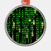 Codematrix Ornament Aus Metall (Vorne)