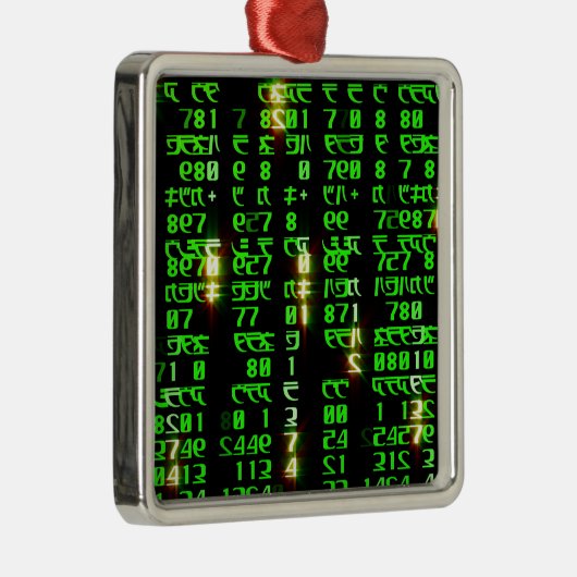 Codematrix Ornament Aus Metall (Rechts)