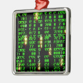 Codematrix Ornament Aus Metall (Links)