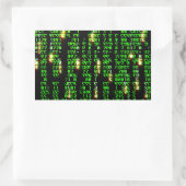 Codematrix Rechteckiger Aufkleber (Tasche)