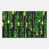 Codematrix Rechteckiger Aufkleber (Vorderseite)