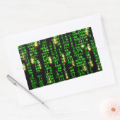 Codematrix Rechteckiger Aufkleber (Umschlag)