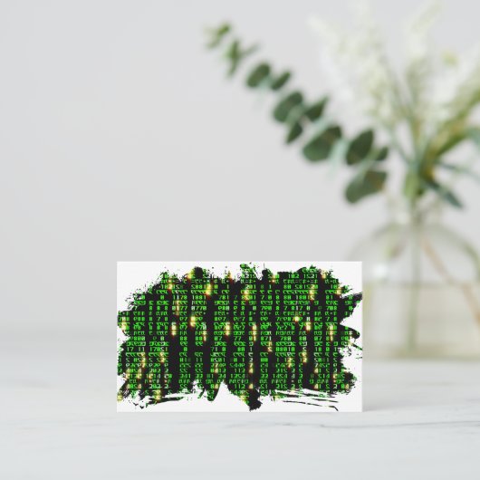 Codematrix Visitenkarte (Stehend Vorderseite)