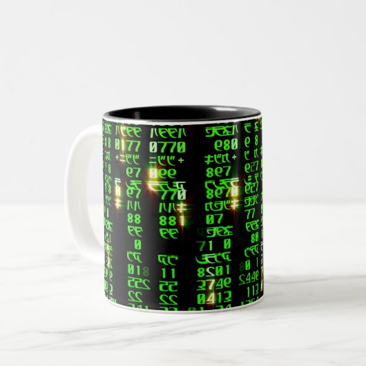 Codematrix Zweifarbige Tasse (Vorderseite Links)