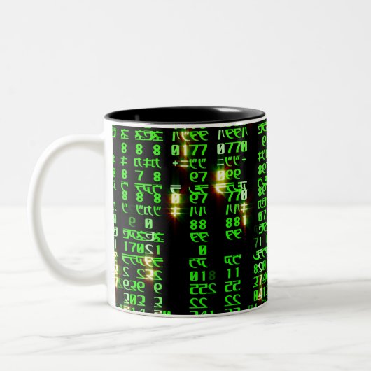 Codematrix Zweifarbige Tasse (Links)