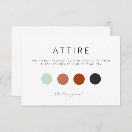 Codenummer für das Hochzeitshauptkleid Begleitkarte (Vorne/Hinten)