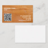 Codenummer für Holzkörner Eichenholzstil 7 Linie Visitenkarte (Vorne/Hinten)