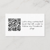 Codenummer für Wasserfarben - Musikalische Anmerku Visitenkarte (Rückseite)