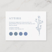 Codepards für das Hochzeitskleid Begleitkarte (Vorderseite)