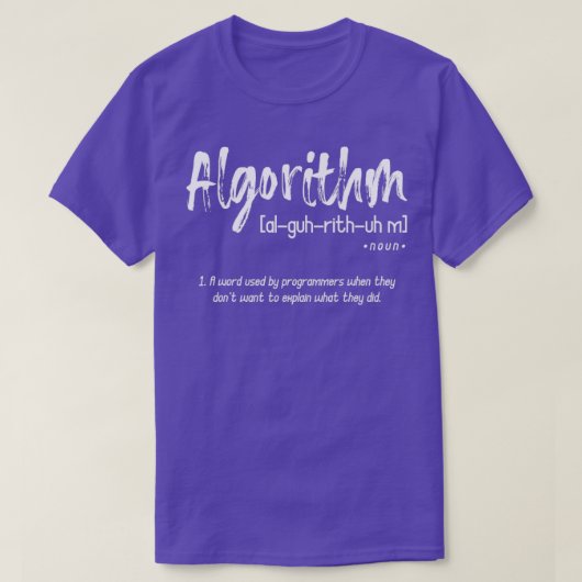 Coder Algorithm Programming T-Shirt (Design vorne)