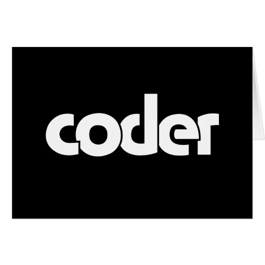 Coder Card (Vorderseite (Horizontal))