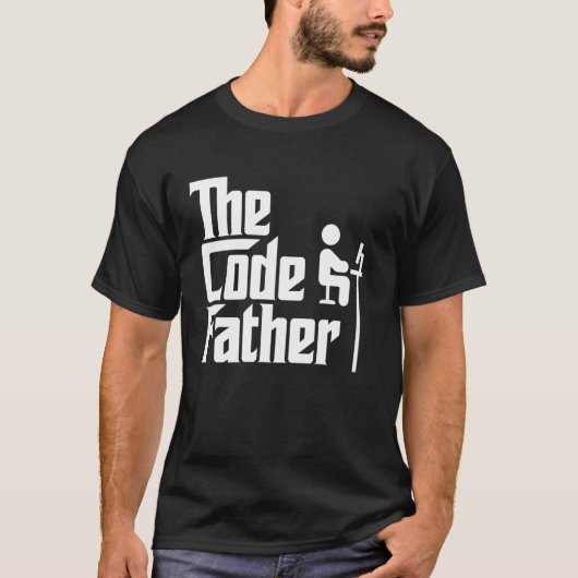Coder Code Vater Lustig Programmierung Computerwis T-Shirt (Vorderseite)