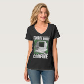Coder Codein Programmierer Software Programmieren T-Shirt (Vorderseite Vollansicht)