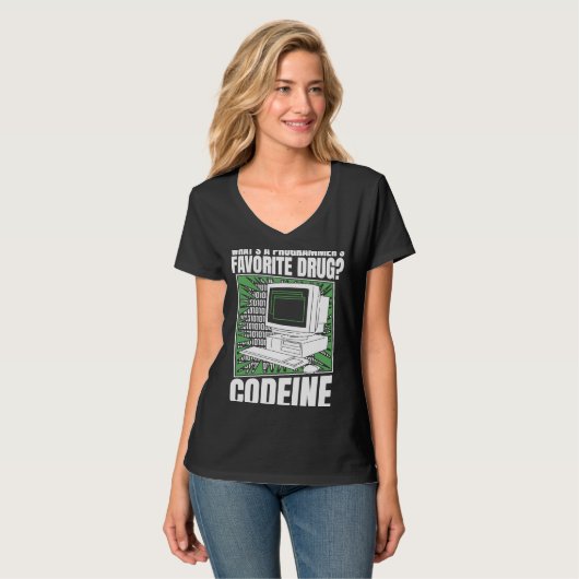 Coder Codein Programmierer Software Programmieren T-Shirt (Vorderseite Vollansicht)