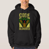 Coder coding coder computer snake developer hoodie (Vorderseite)