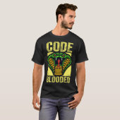Coder coding coder computer snake developer T-Shirt (Vorne ganz)