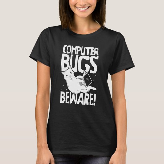 Coder Coding Entwickler Softwareingenieur Katze Pr T-Shirt (Vorderseite)