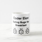 Coder Coffee Tasse - Essbugs zum Frühstück (Mittel)