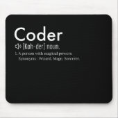 Coder Definition - Programmiersprachenfreunde Mousepad (Vorne)