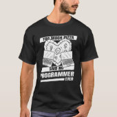 Coder Developer Software Engineer Pizza Program T-Shirt (Vorderseite)