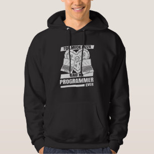 Coder Entwickler Softwareingenieur Pizza Programm Hoodie