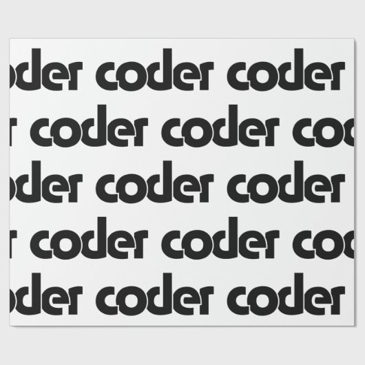 Coder Geschenkpapier (Flach)