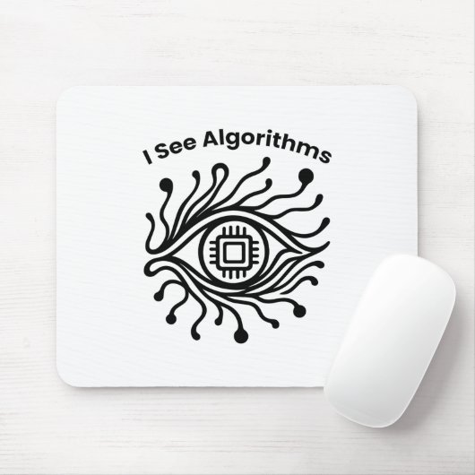 Coder Gift – Tech Eye Design – Mouse Pad Mousepad (Mit Mouse)