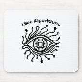 Coder Gift – Tech Eye Design – Mouse Pad Mousepad (Vorne)