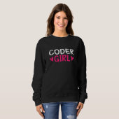 Coder Girl, Coding Software Computerprogrammierung Sweatshirt (Vorne ganz)