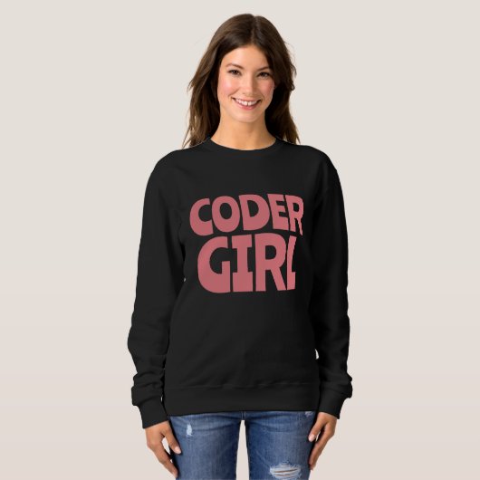 CODER GIRL T - SHIRT SWEATSHIRTS (Vorne ganz)