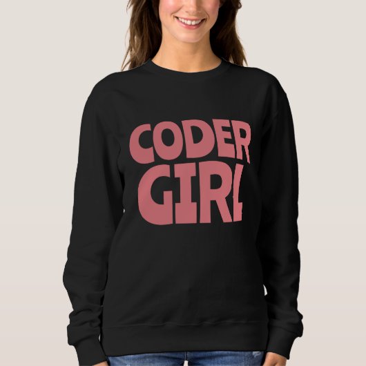 CODER GIRL T - SHIRT SWEATSHIRTS (Vorderseite)