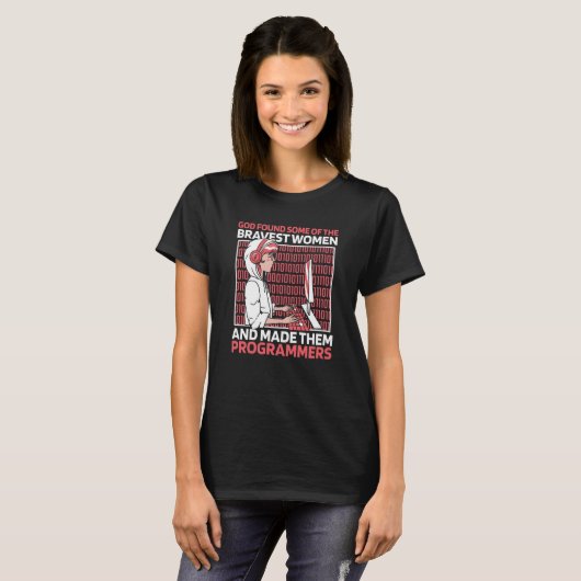 Coder Gott Entwickler Softwareingenieur Coding Pro T-Shirt (Vorne ganz)