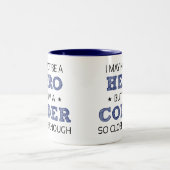Coder Hero Spaß Novelty Zweifarbige Tasse (Mittel)