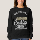 Coder Jokes Geek Computer-Programmierer Dies ist m Sweatshirt (Vorderseite)
