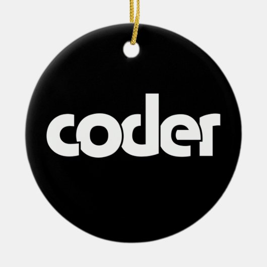 Coder Keramik Ornament (Vorne)